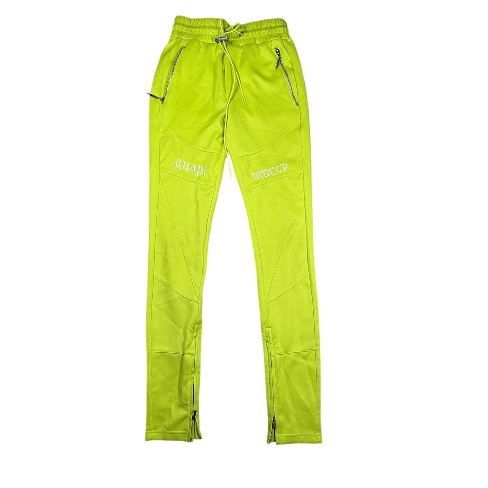 Guapi Zip Hem Pants Moto Skinny Mens Size 28 Neon Green Skate Dead or Alive